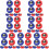 112Pcs Shuffleboard Rollers Assorted Color Plastic Steel Tabletop Toy 6