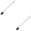 2Pcs Stainless Steel Steamer Rack Rod for Clothes Adjustable Height 8
