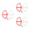 3Sets Plastic Drone Wing Protectors High Hardness Propeller Guards Set 10