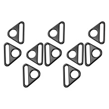 20Pcs Black Zinc Alloy Connecting Buckles for Bags and Shoulder Straps