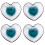 4Pcs Decorative Glass Fruit Bowl Heart Shape Versatile Kitchenware 7