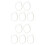 10Sets Ukulele Strings Nylon White Fast Response Musical String Set 5