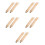 10Pcs Light Yellow Wooden Pan Handles Replacement Set for Kitchen Pots 9