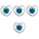 4Pcs Decorative Glass Fruit Bowl Heart Shape Versatile Kitchenware 5