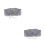 2Pcs Dark Grey Cotton Decorative False Collar Women -Match 4