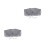 2Pcs Dark Grey Cotton Decorative False Collar Women -Match 5