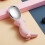 4Pcs Infant Training Tableware Fork Spoon Stainless Steel Pink Handle 10