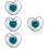 4Pcs Decorative Glass Fruit Bowl Heart Shape Versatile Kitchenware 9