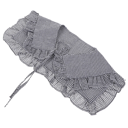 2Pcs Dark Grey Cotton Decorative False Collar Women -Match 1