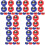 112Pcs Shuffleboard Rollers Assorted Color Plastic Steel Tabletop Toy 7