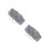 2Pcs Dark Grey Cotton Decorative False Collar Women -Match 10