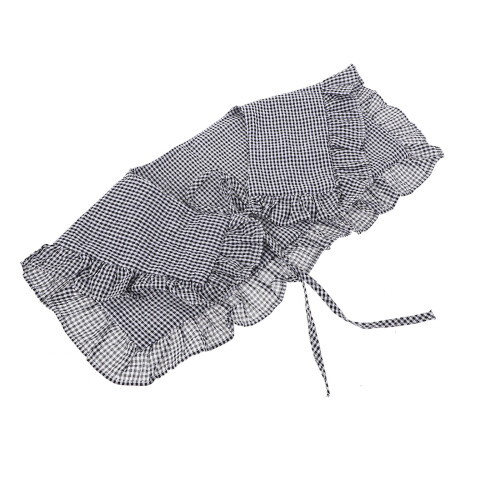 2Pcs Dark Grey Cotton Decorative False Collar Women -Match