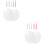 16Pcs Durable Acrylic Palettes Transparent with Assorted Color Brushes 6