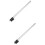 2Pcs Stainless Steel Steamer Rack Rod for Clothes Adjustable Height 9