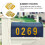 5Sets Waterproof Golden Reflective Mailbox Number Stickers Easy to Use 7
