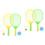 2Sets Kids Badminton Sets Plastic Rackets with Balls Assorted Colors 6