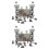 2Sets Grijs Soldaatfiguren Speelgoed Kind Party Decor Creatief Model 5