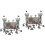 2Sets Grijs Soldaatfiguren Speelgoed Kind Party Decor Creatief Model 4