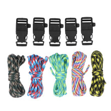 20Pcs Multipurpose Whistle Buckles Durable Umbrella Rope for Outdoor