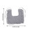 2Pcs Dark Grey Cotton Decorative False Collar Women -Match 11