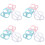 12Pièces Poignées En Silicone Pour Bébé Multicolores 7
