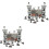 2Sets Grijs Soldaatfiguren Speelgoed Kind Party Decor Creatief Model 3