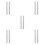 10Pcs Lightweight Rubber Dustpan Strip for Home and School 10