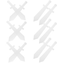 36Pcs White Children’s Knight Dress Up Swords for Halloween Cosplay
