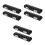 6Pcs Black Piccolo Carrying Case for 16 Hole Flute with Soft Lining 4