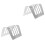 2Pcs Creative Stainless Steel Bread Cooling Rack for Toast in Silver 3