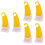 6Pcs Multi Silicone Pan Cleaning Brush Ergonomic Handle Set 5