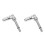 2Pcs Universal Hydraulic Jack Joint Double Pump Repair Kit Silver 9