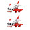 2Sets Kids White Pull Back Airplane Toy Durable Plastic Alloy Play 6