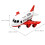 2Sets Kids White Pull Back Airplane Toy Durable Plastic Alloy Play 9