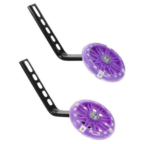 3Pairs Quick-Install Stabilizers for Kids Purple Durable 1
