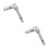 2Pcs Universal Hydraulic Jack Joint Double Pump Repair Kit Silver 10