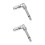 2Pcs Universal Hydraulic Jack Joint Double Pump Repair Kit Silver 7