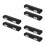 6Pcs Black Piccolo Carrying Case for 16 Hole Flute with Soft Lining 7