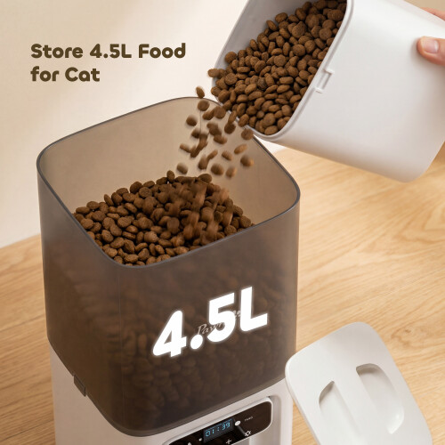 PawHut PawHut Automatic Cat Feeder Programmable with Timer, 10s Voice Recorder 2