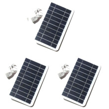 3X 5V High Power USB Solpanel Utomhus Vattentät Vandring Camping Portable Cells Batteri Solar Laddare för Mobiltelefon