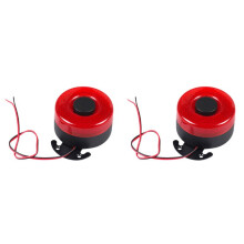 2X 12V-24V 105DB Automatische Warnung Sirenen Ton Signal Backup Alarme Hupen mit LED Piepton Rück Luft Hupe für Das Auto