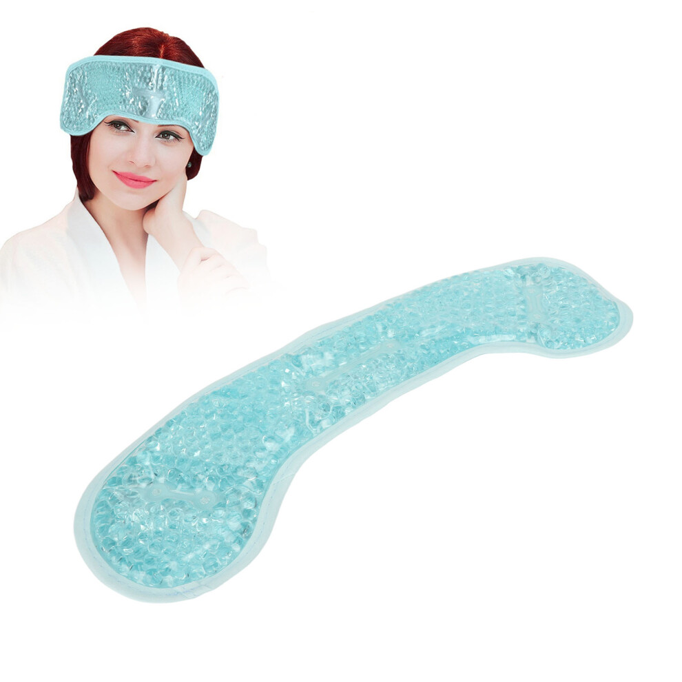 Blue Neck And Head Pain Gel Bead Ice Pack Reusable Hot & Cold Headband