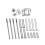 Adjustable Pushrod Set with Covers 93-5095 for Twin cam 1