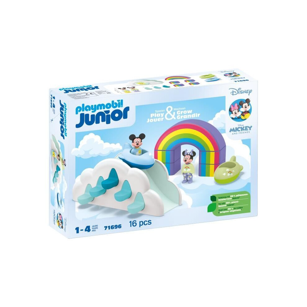 Playmobil Junior 71696 Mickey And Minnie's Cloud House, Junior & Disney, From 12 Months