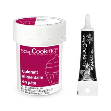 Corante alimentar em pasta 20 g Ameixa + Caneta de glacê preta