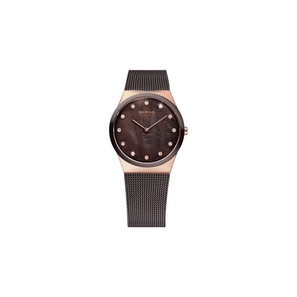 Bering Brown Women's Watch - 32230-262 - Quartz - Analog - Stainless Steel