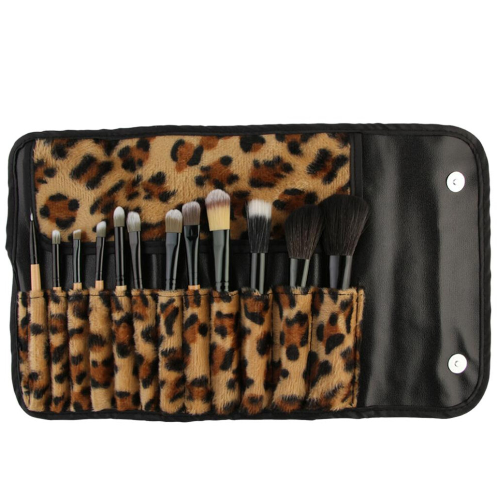 12Pcs Makeup Brushes Set Beauty Applicator with Storage Case Portable