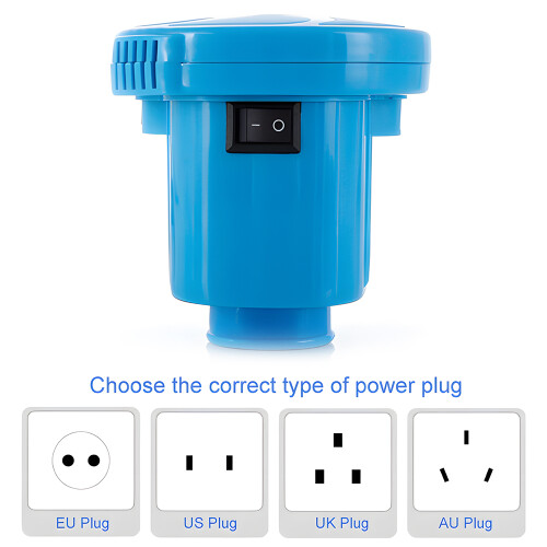 Pompa d'aria portatile da 210W per sacchetti di compressione, 450L/min, Blu 1