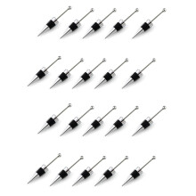 20Pcs Gadget Add A Bead Rhinestone Lampwork Decorative Beaded Wine Bottle Stopper Zinc Alloy Silver Beadable Bottle Sto