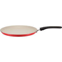 Crêpesmaker mit Verteiler - GSW - 456715 - Aluminium - Rote silikonisierte Außenfläche - 26 cm - Für alle Herdarten, einschließlich Induktion